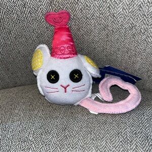 NWT 2015 Build A Bear Lalaloopsy White Mouse Pet Jewel Accessory Plush RARE HTF